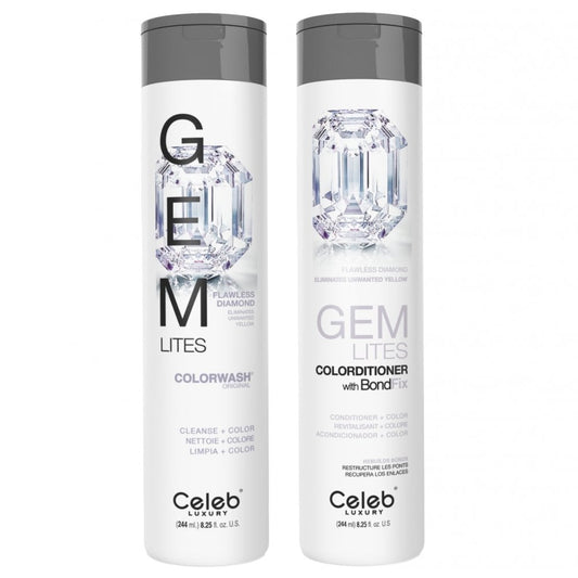 Celeb Luxury Gem Lites Color Wash Original Flawless Diamond & Colorditioner Twin 2 x 244ml