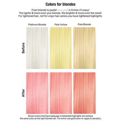 Celeb Luxury Viral Pastel Rose Gold Color Wash & Colorditioner Twin 2 x 244ml