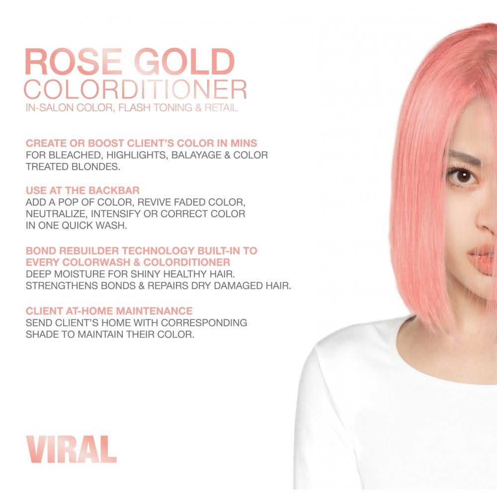 Celeb Luxury Viral Rose Gold Colorditioner with Bond Fix 244ml