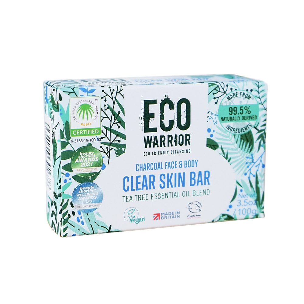 Eco Warrior Charcoal Clear Skin Bar 100g