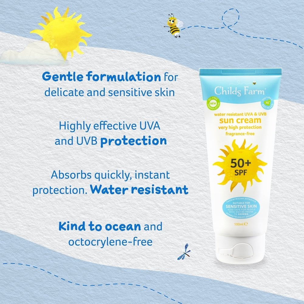 Childs Farm Sun Cream Sunscreen SPF50+ 100ml