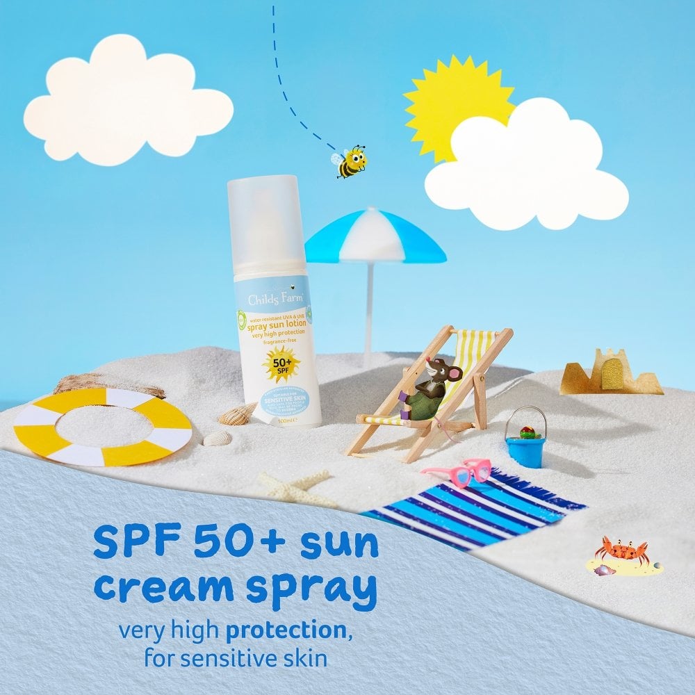 Childs Farm Sun Lotion Spray Sunscreen SPF50+ 100ml