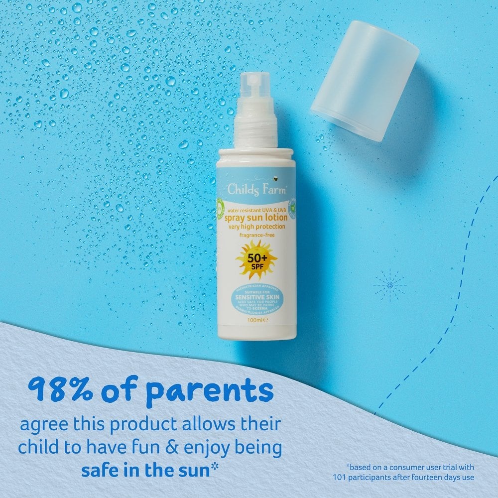 Childs Farm Sun Lotion Spray Sunscreen SPF50+ 100ml