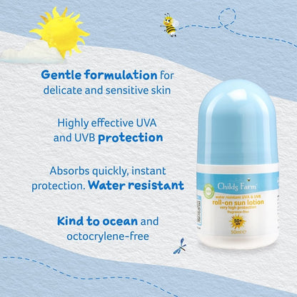 Childs Farm Sunscreen Roll On SPF50+ 50ml
