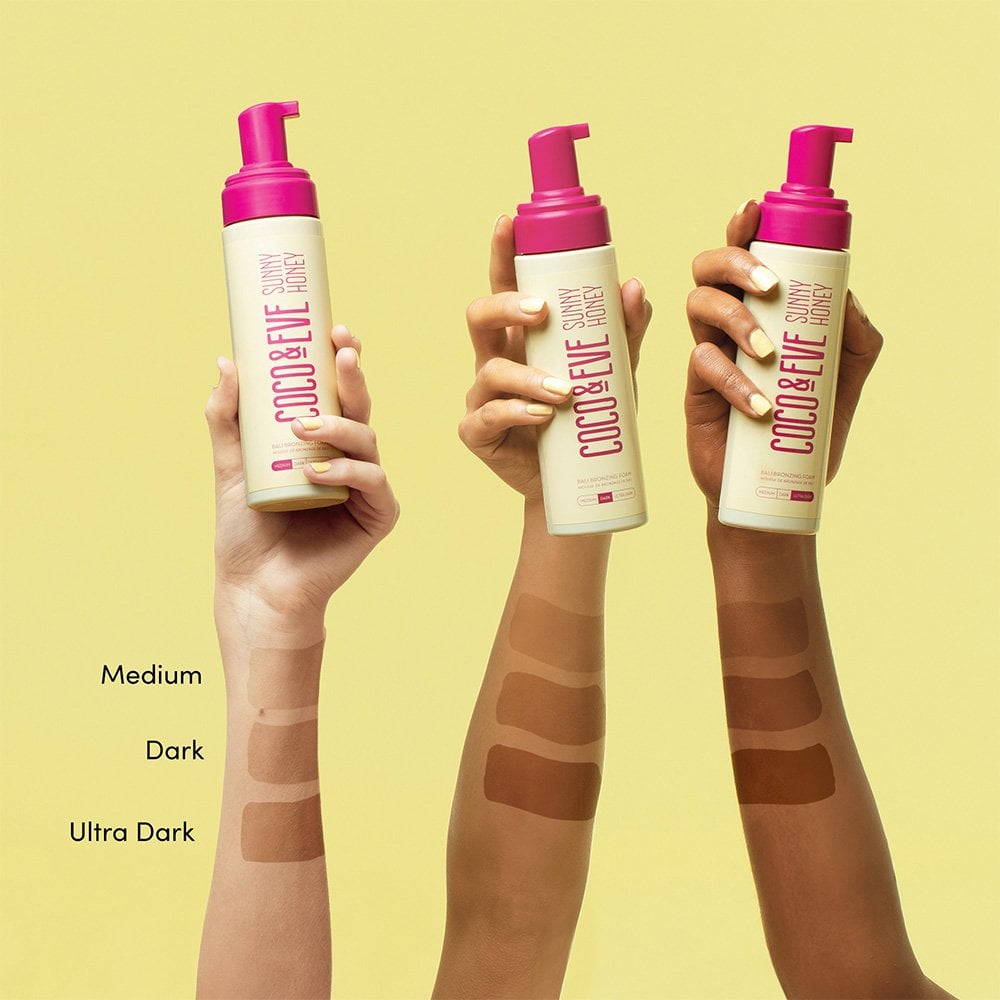 Coco & Eve Sunny Honey Bali Bronzing Foam Ultra Dark 200ml