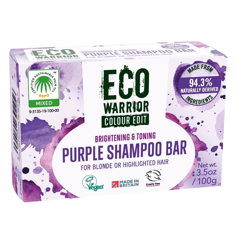 Eco Warrior Colour Edit Purple Hair Shampoo Bar 100g