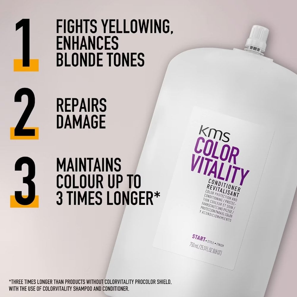 KMS Colour Vitality Colour & Radiance Restoring Conditioner Refill Pouch 750ml