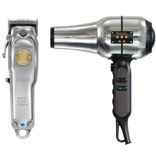 Wahl Professional Cordless Senior Metal Edition Clipper & Wahl Professional Barbers Dryer Duo
