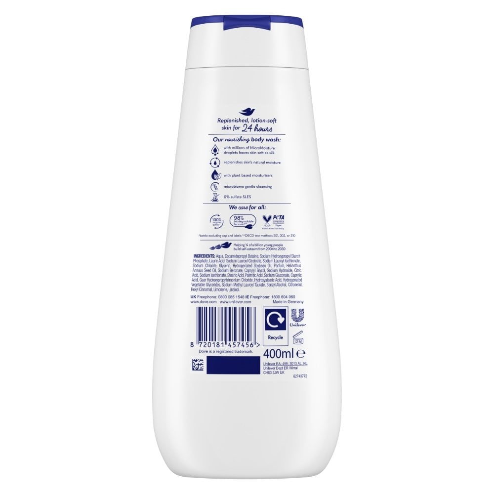 Dove Advanced Care Deeply Nourishing Body Wash 400ml
