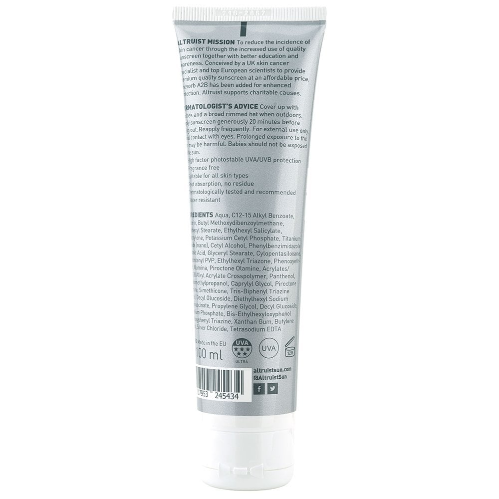Altruist Dermatologist Sunscreen SPF50 Duo 2 x 100ml