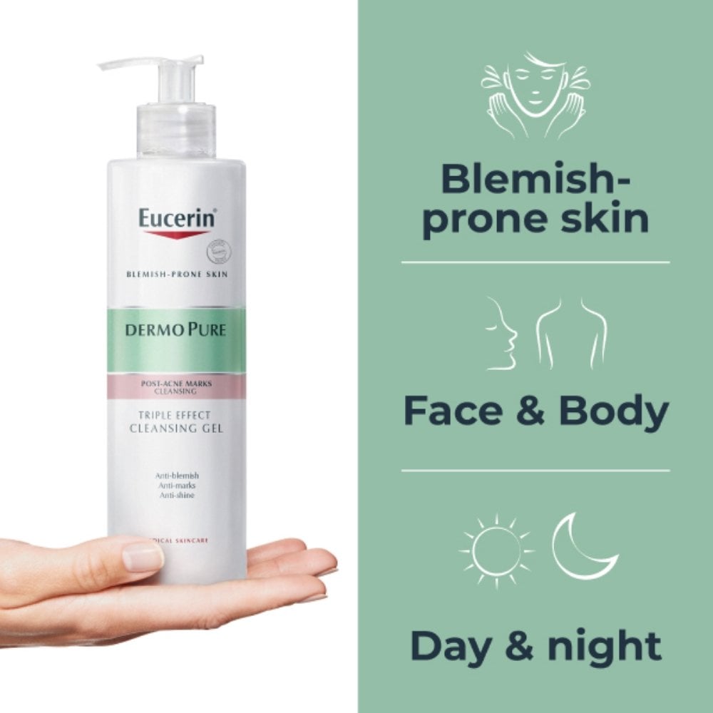 Eucerin DermoPure Anti-Blemish Triple Effect Cleansing Body Gel 400ml