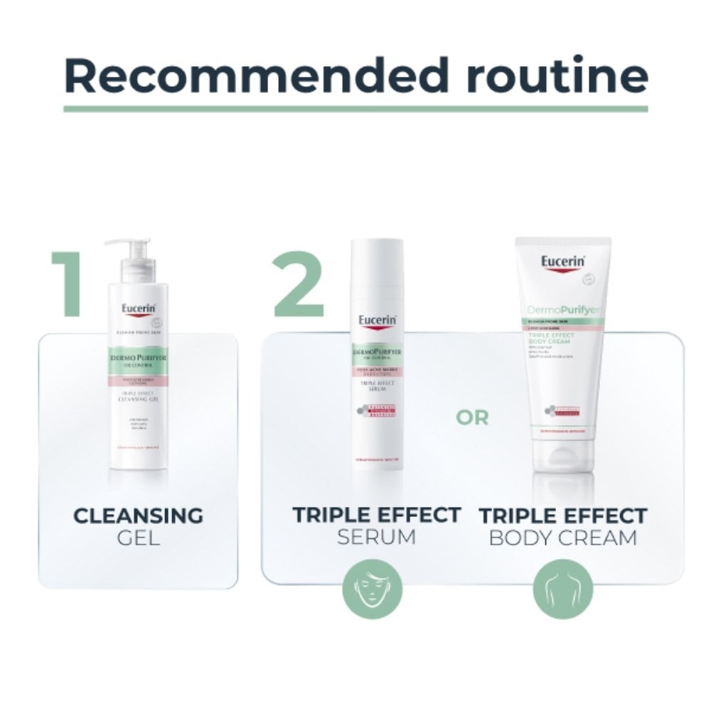 Eucerin DermoPure Anti-Blemish Triple Effect Cleansing Body Gel 400ml
