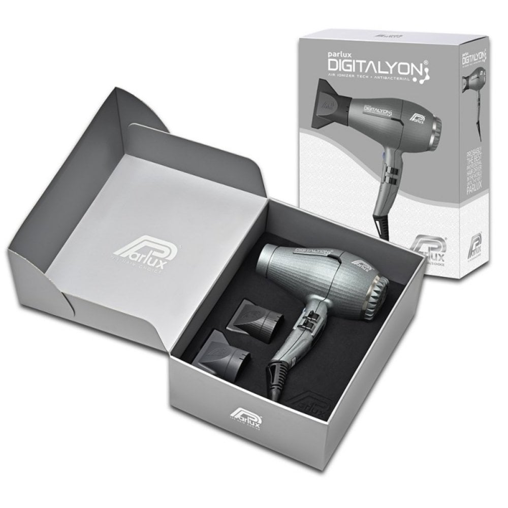 Parlux Digitalyon Air Ionizer Hair Dryer Glitter Grey