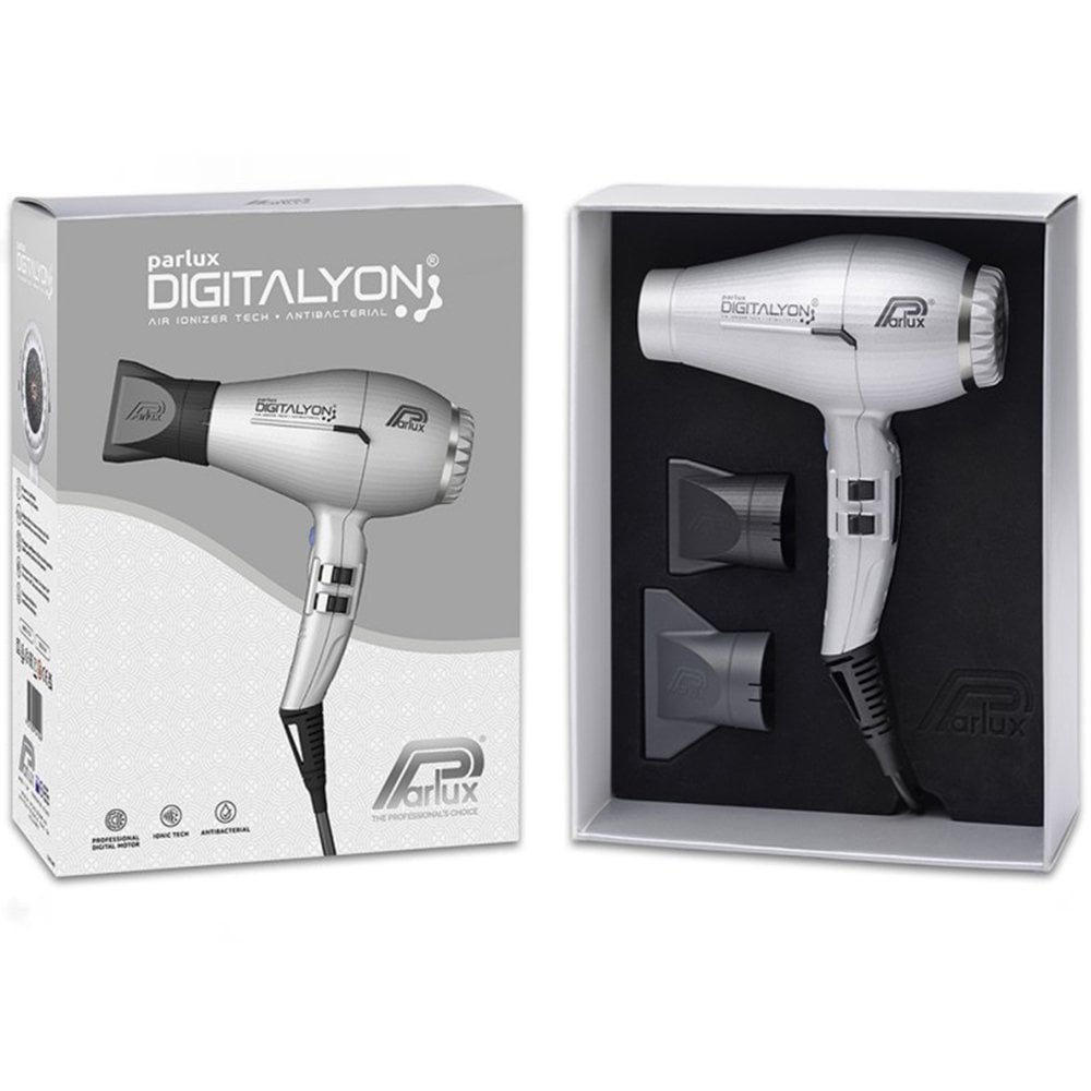 Parlux Digitalyon Air Ionizer Hair Dryer Silver