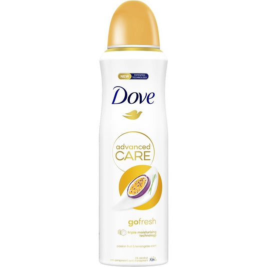 Dove Advanced Care 72h Go Fresh Passion Fruit & Lemongrass Anti-Perspirant Deodorant Spray 200ml