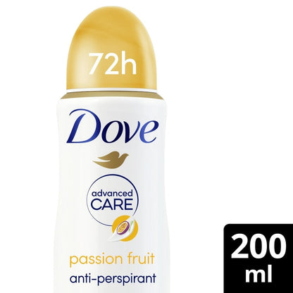 Dove Advanced Care 72h Go Fresh Passion Fruit & Lemongrass Anti-Perspirant Deodorant Spray 200ml