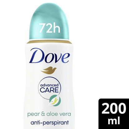 Dove Advanced Care 72h Go Fresh Pear & Aloe Vera Anti-Perspirant Deodorant Spray 200ml