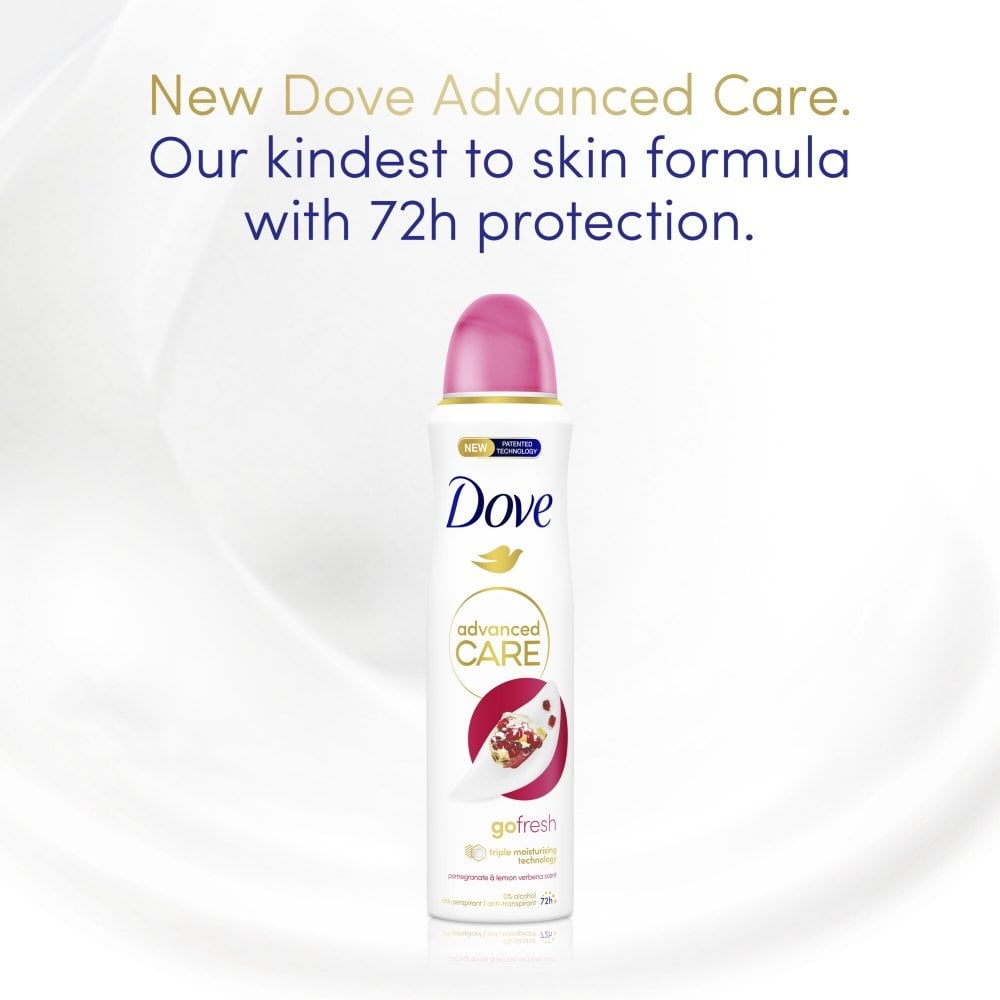 Dove Advanced Care 72h Go Fresh Pomegranate & Lemon Verbena Anti-Perspirant Deodorant Spray 200ml