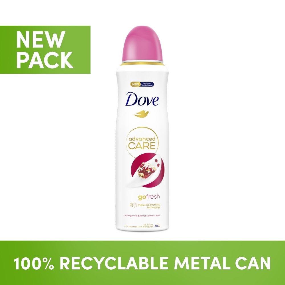 Dove Advanced Care 72h Go Fresh Pomegranate & Lemon Verbena Anti-Perspirant Deodorant Spray 200ml