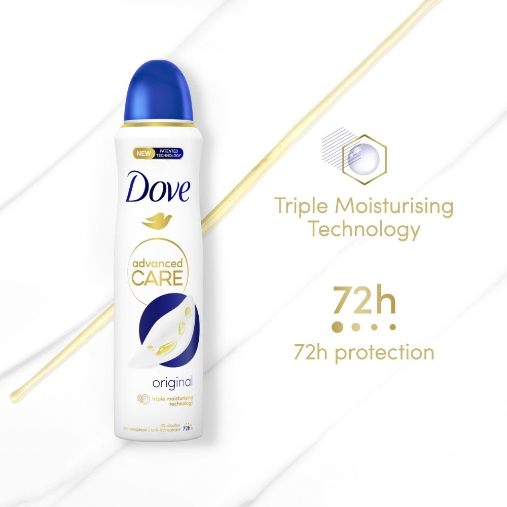 Dove Advanced Care 72h Original Anti-Perspirant Deodorant Spray 200ml