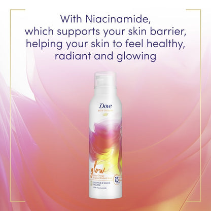 Dove Glow Blood Orange & Spiced Rhubarb Shower & Shave Mousse 200ml