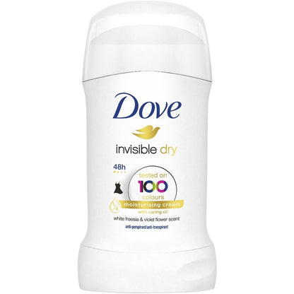 Dove Invisible Dry 48h White Freesia & Violet Flower Anti-Perspirant Deodorant Stick 40ml