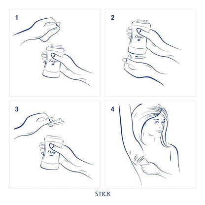 Dove Invisible Dry 48h White Freesia & Violet Flower Anti-Perspirant Deodorant Stick 40ml