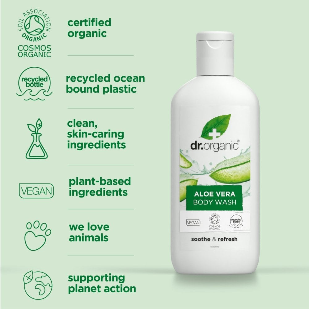 Dr. Organic Aloe Vera Body Wash 250ml