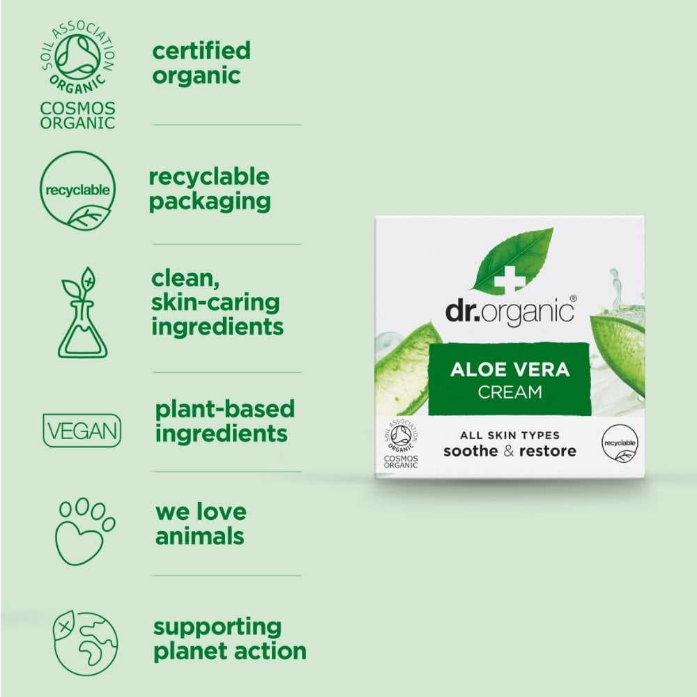 Dr. Organic Aloe Vera Cream 50ml