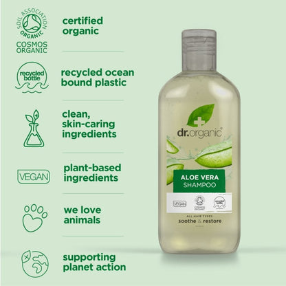 Dr. Organic Aloe Vera Shampoo 265ml