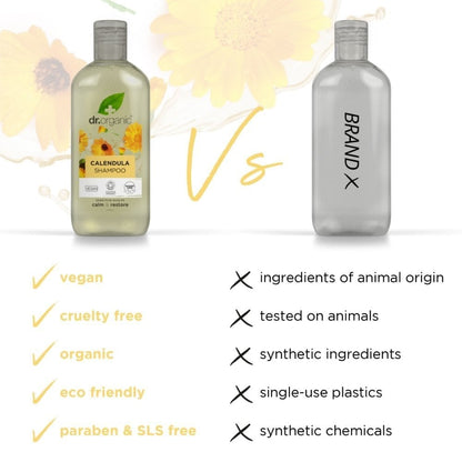 Dr. Organic Calendula Shampoo & Conditioner Twin 2 x 265ml