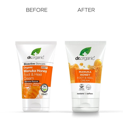 Dr. Organic Organic Manuka Honey Intensive Rescue Foot & Heel Cream 125ml