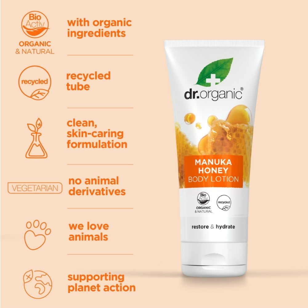 Dr. Organic Organic Manuka Honey Replenishing Body Lotion 200ml