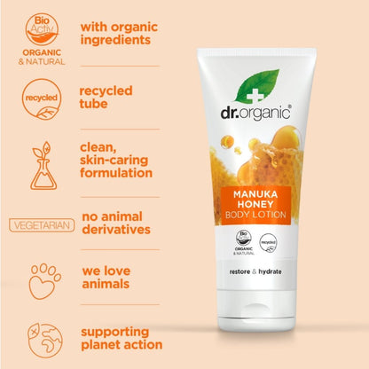Dr. Organic Organic Manuka Honey Replenishing Body Lotion 200ml