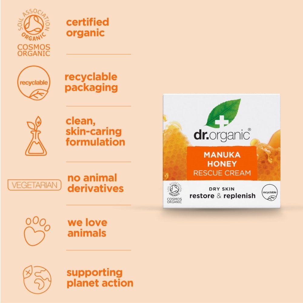 Dr. Organic Organic Manuka Honey Rescue Cream 50ml