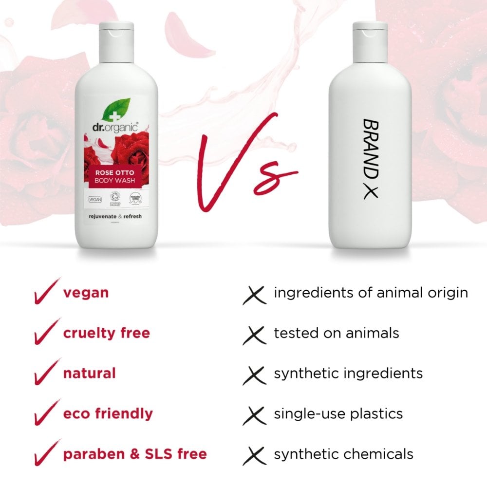 Dr. Organic Rose Otto Body Wash 250ml