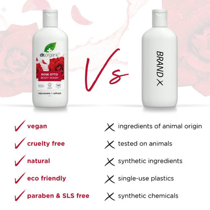 Dr. Organic Rose Otto Body Wash 250ml