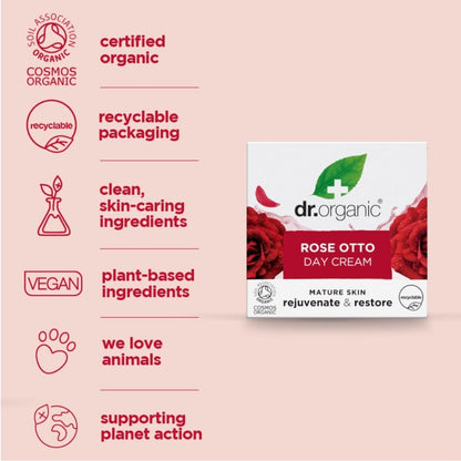 Dr. Organic Rose Otto Day Cream 50ml