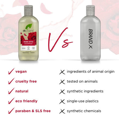 Dr. Organic Rose Otto Shampoo 265ml