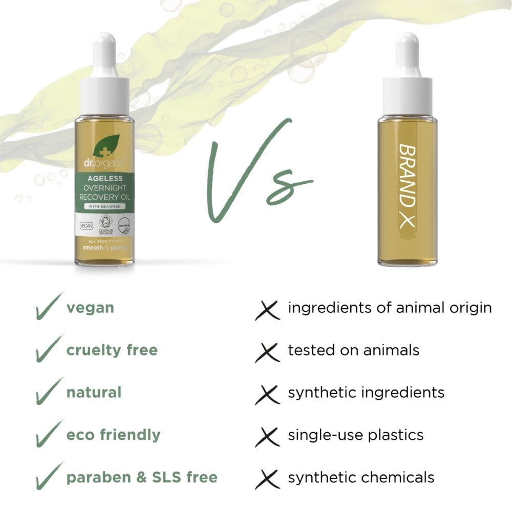 Dr. Organic Seaweed Ageless Overnight Recovery Oil 30ml