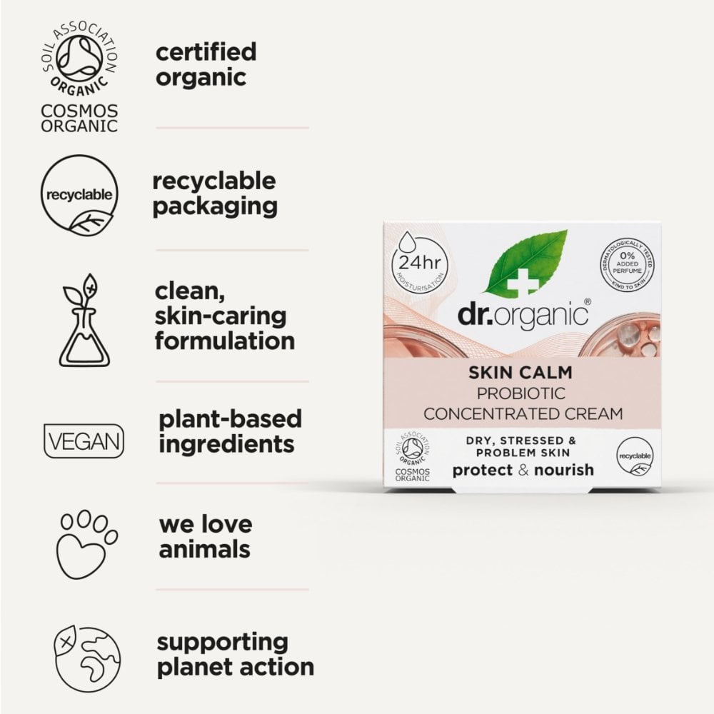 Dr. Organic Skin Calm Probiotic Concentrated Cream 50ml