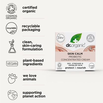 Dr. Organic Skin Calm Probiotic Concentrated Cream 50ml