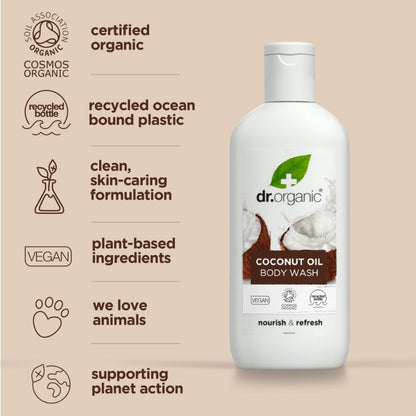 Dr. Organic Virgin Coconut Oil Body Wash 250ml