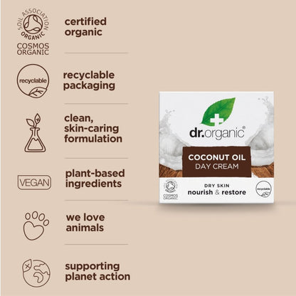 Dr. Organic Virgin Coconut Oil Day Cream 50ml