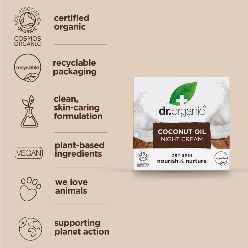 Dr. Organic Virgin Coconut Oil Night Cream 50ml