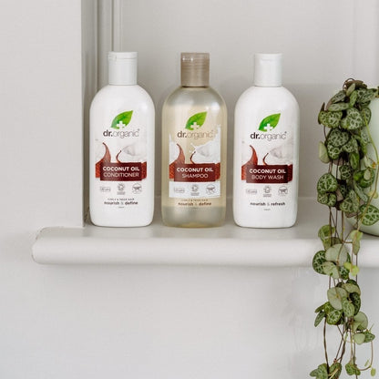 Dr. Organic Virgin Coconut Oil Shampoo & Conditioner Twin 2 x 265ml