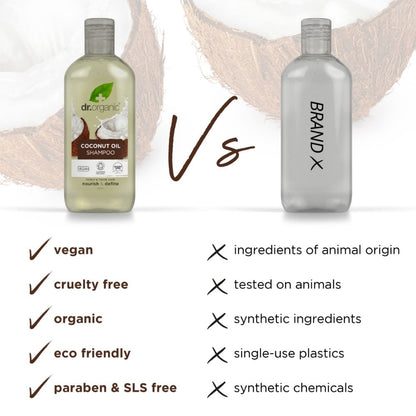 Dr. Organic Virgin Coconut Oil Shampoo 265ml