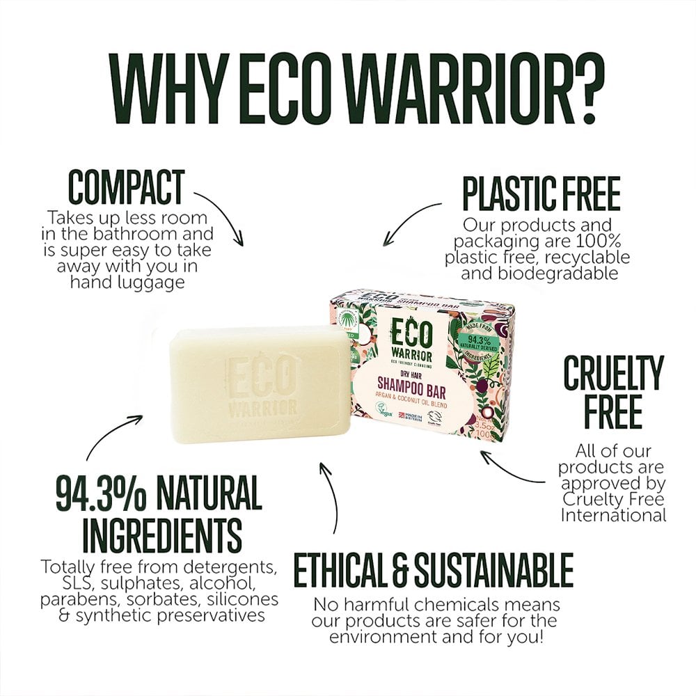 Eco Warrior Dry Hair Shampoo Bar 100g
