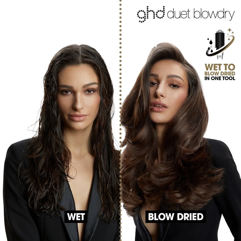 ghd Duet Professional 2-in-1 Blow Dry Brush Black