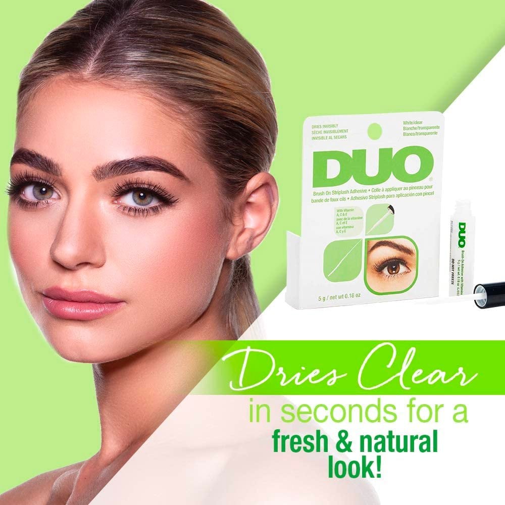 Duo Eyelash Glue Brush On Striplash Adhesive White/Clear 5g